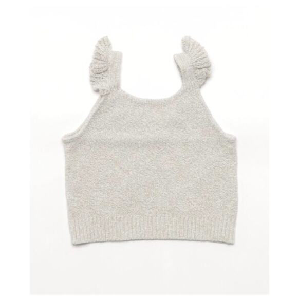 Rylee and‎ Cru Girls Sleeveless Knit Cropped Tank Top Casual Gray SZ 6 to 7years - Picture 1 of 9